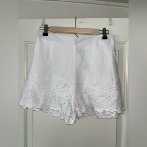 Sim & Sam White Eyelet Shorts New with Tags Size M